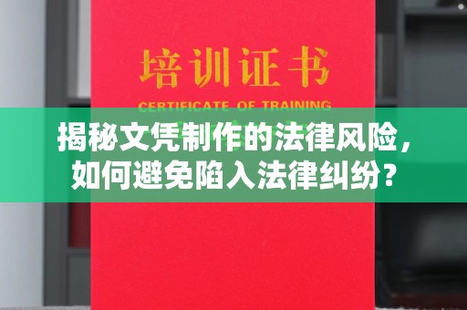 理县揭秘文凭制作的法律风险，如何避免陷入法律纠纷？